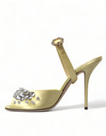 Dolce & Gabbana Crystal Embellished Silk Women's Sandals
