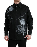Dolce & Gabbana Elegant Floral Print Dress Men's Shirt