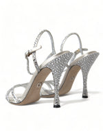 Dolce & Gabbana Elegant Crystal Embellished Heels Women's Sandals