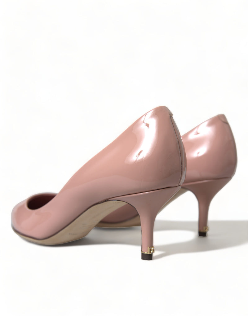 Dolce & Gabbana Pink Patent Stiletto Pumps - Elevate Your Women's Glamour