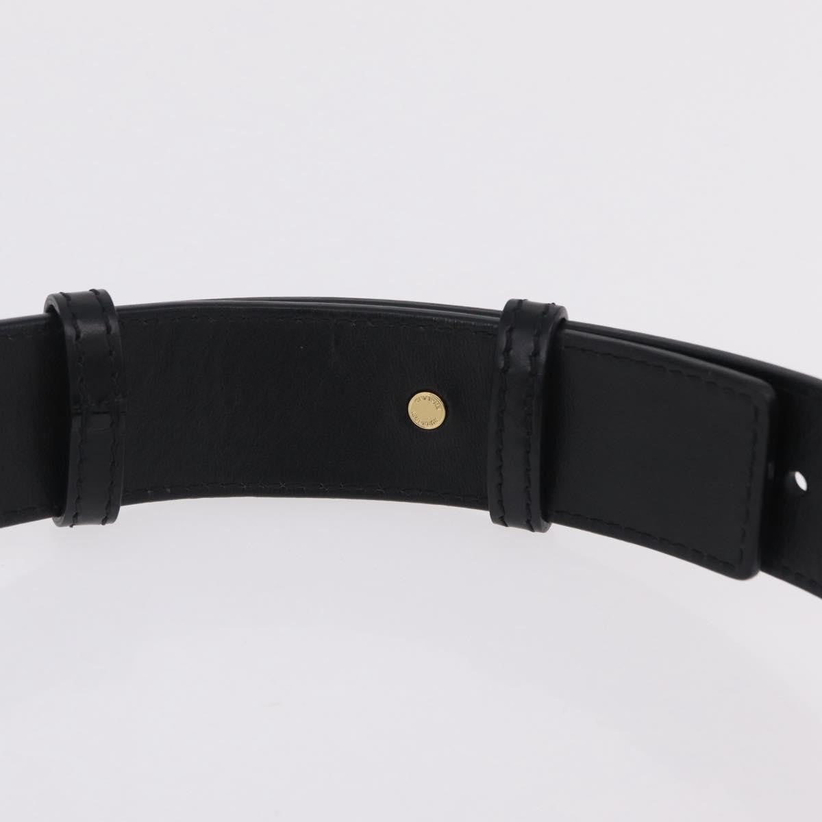 Burberry Tb Belt Leather Black Leather Clutche & Pouche Bag (Pre-Owned)