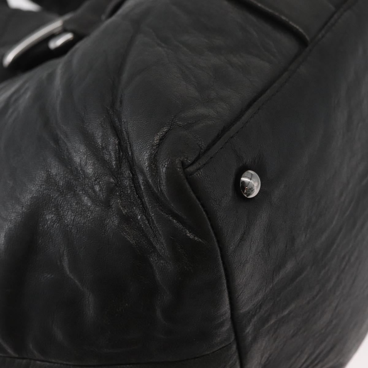 Chanel 8 Knots Tote Lambskin Black Leather Tote Bag Bag (Pre-Owned)