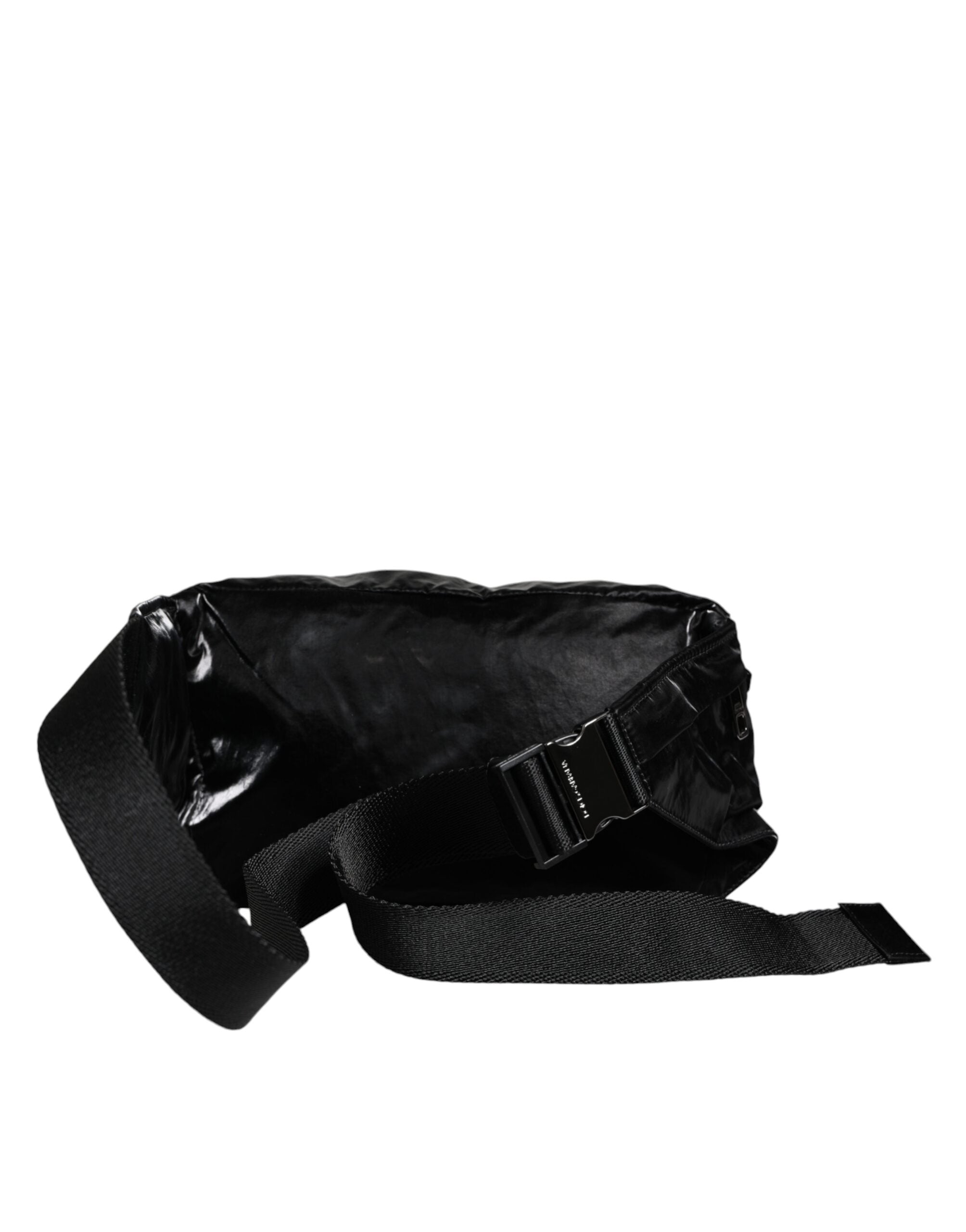 Dolce & Gabbana Black Nylon Fabric Belt Waist Fanny Pack Women's Bag