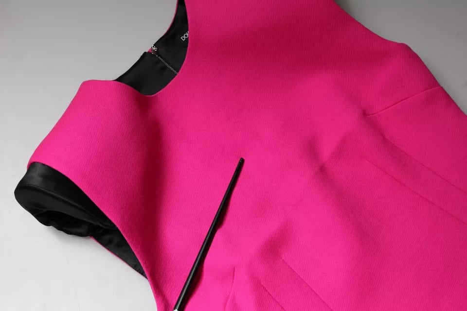 Dolce & Gabbana Pink Sleeveless Bodycon A-line Mini Women's Dress (Pre-Owned)