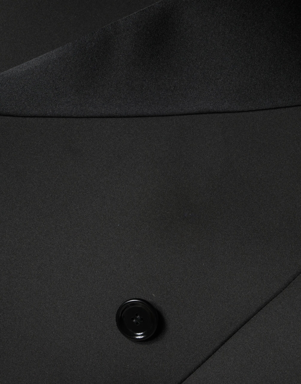 Dolce & Gabbana Black Polyester Double Breasted Coat Women's Jacket