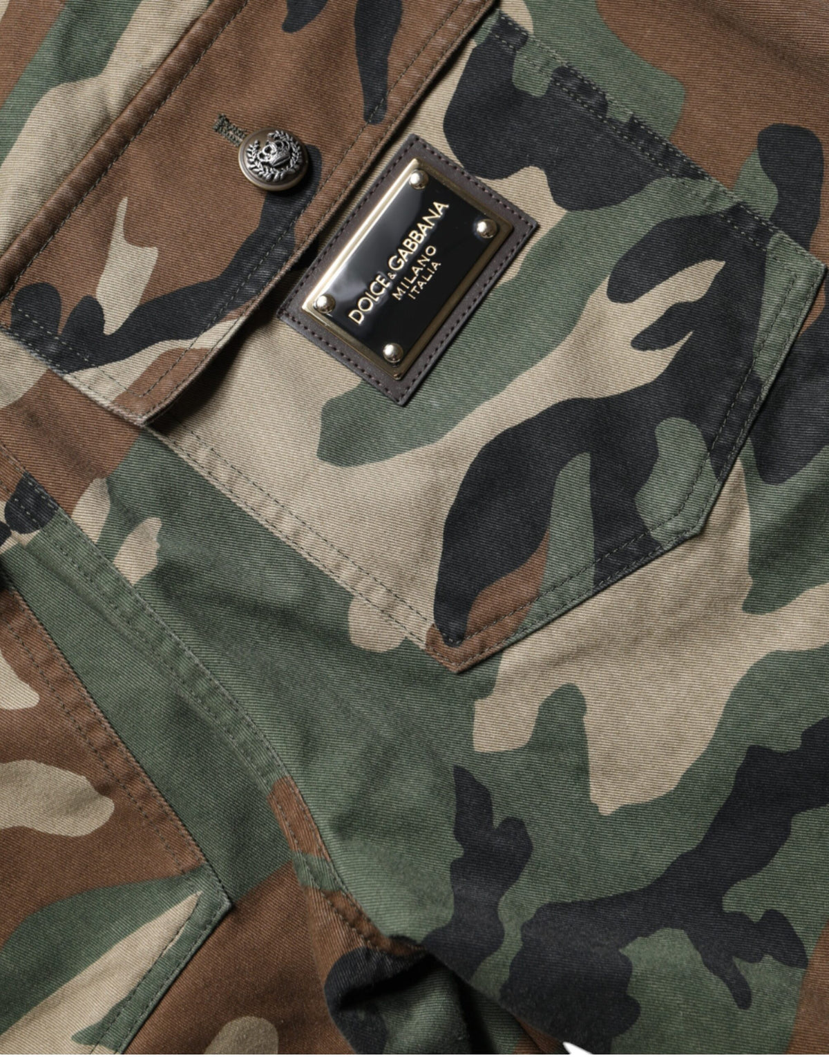 Dolce & Gabbana Multicolor Camouflage Cargo Women's Pants