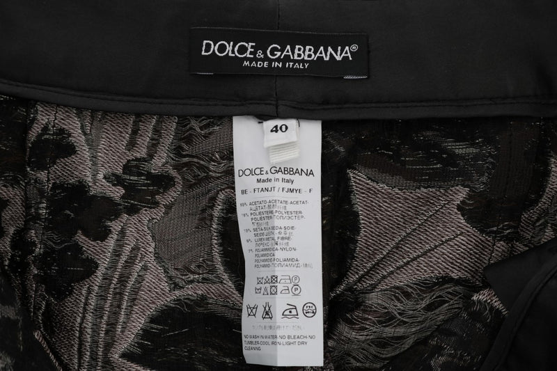 Dolce & Gabbana Elegant High-Waist Brocade Women's Shorts