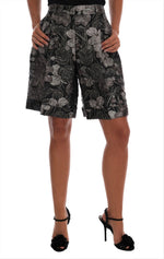 Dolce & Gabbana Elegant High-Waist Brocade Women's Shorts