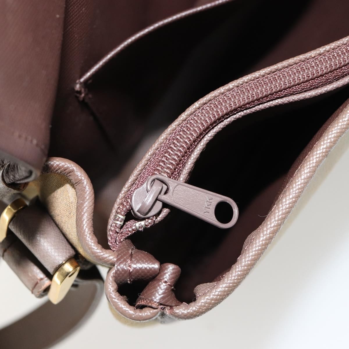 Burberry Nova Check Canvas And Leather Brown Canvas Handbag (Pre-Owned)