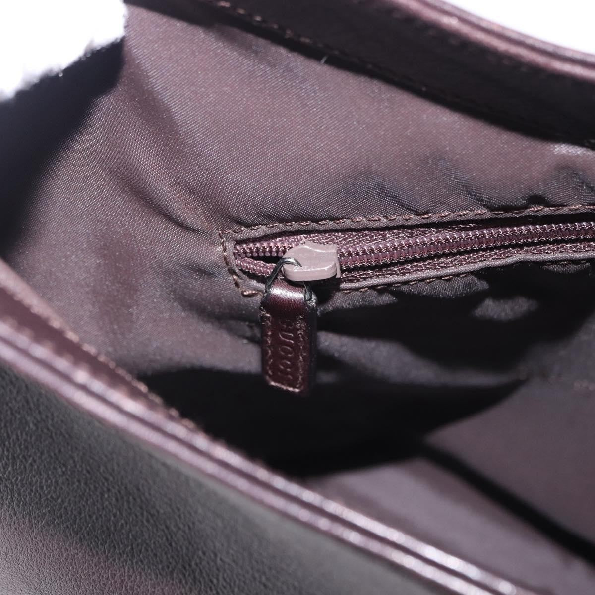 Gucci Vintage Bamboo Handle Tote Leather Brown Leather Tote Bag Bag (Pre-Owned)