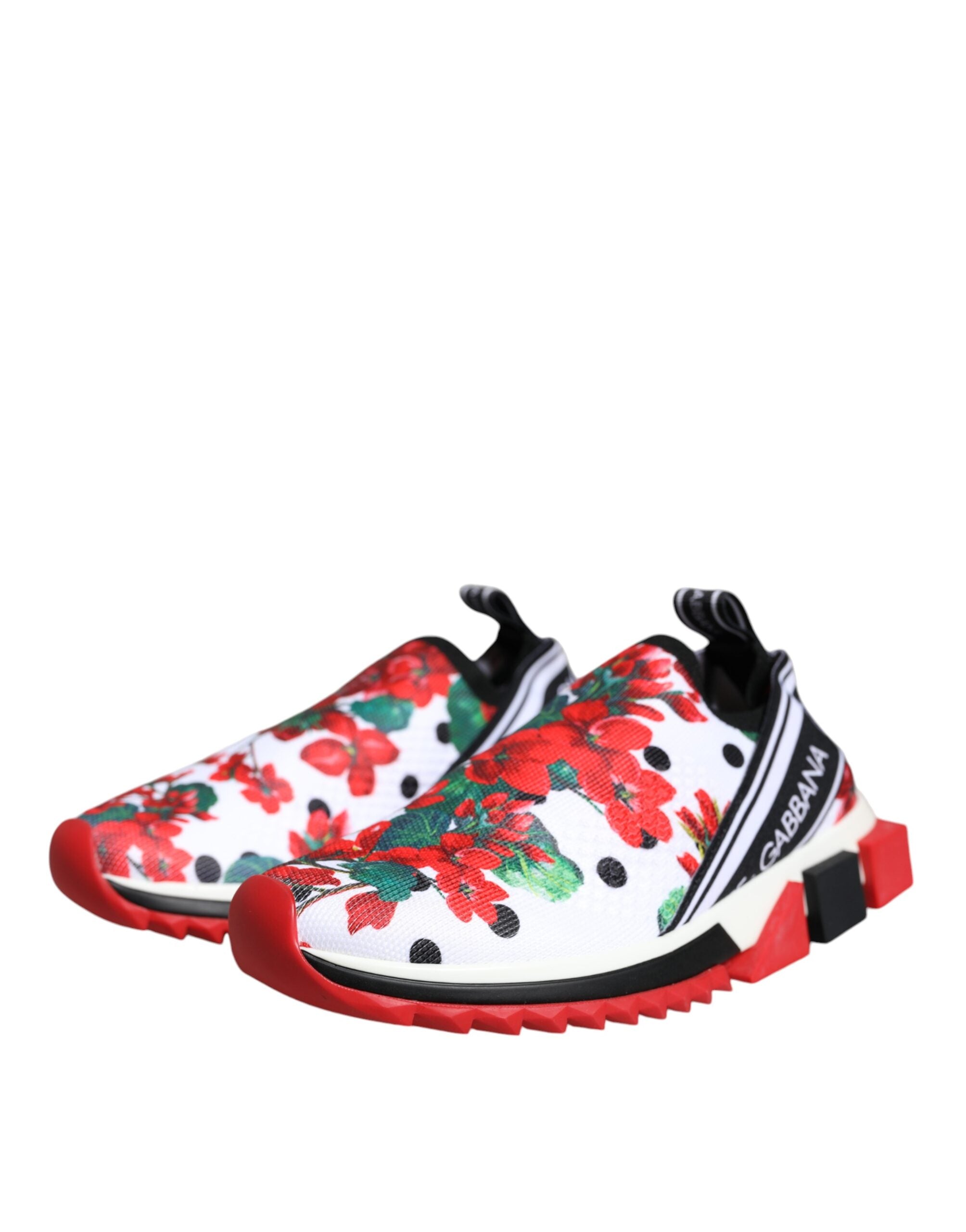 Dolce & Gabbana Multicolor Geranium Sorrento Sneakers Women's Shoes