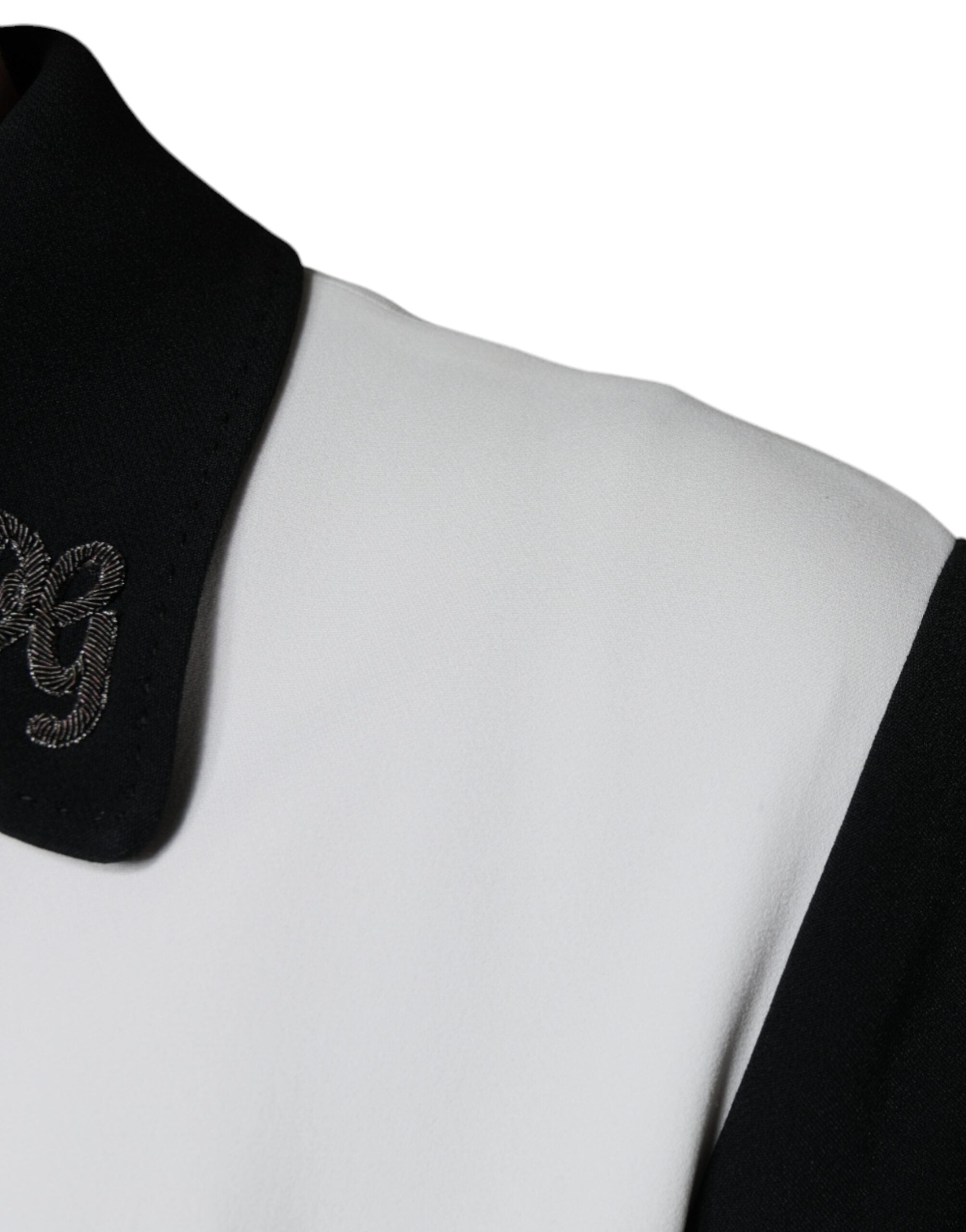 Dolce & Gabbana Black White DG Crown Full Zip Blouson Men's Jacket (Pre-Owned)