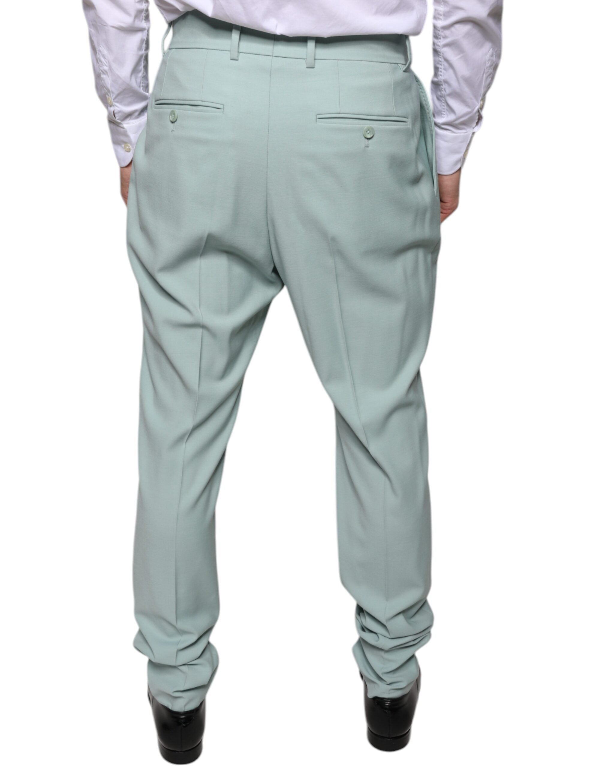 Dolce & Gabbana Mint Green Cotton Dress Men's Pants