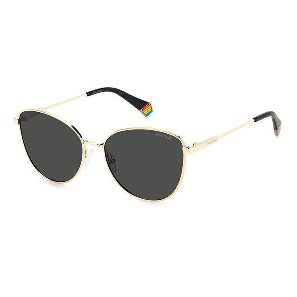 Polaroid Gold Metal Women's Sunglasses