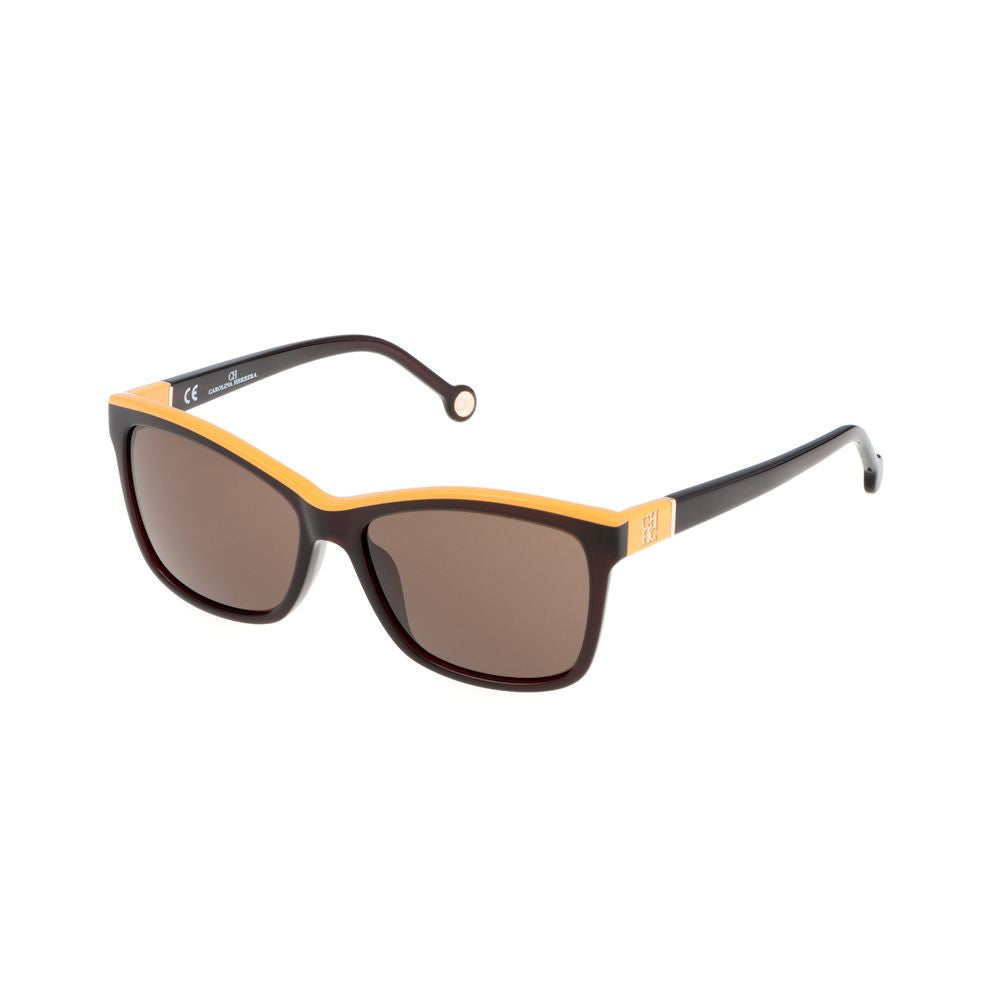 Carolina Herrera Brown Acetate Women's Sunglasses
