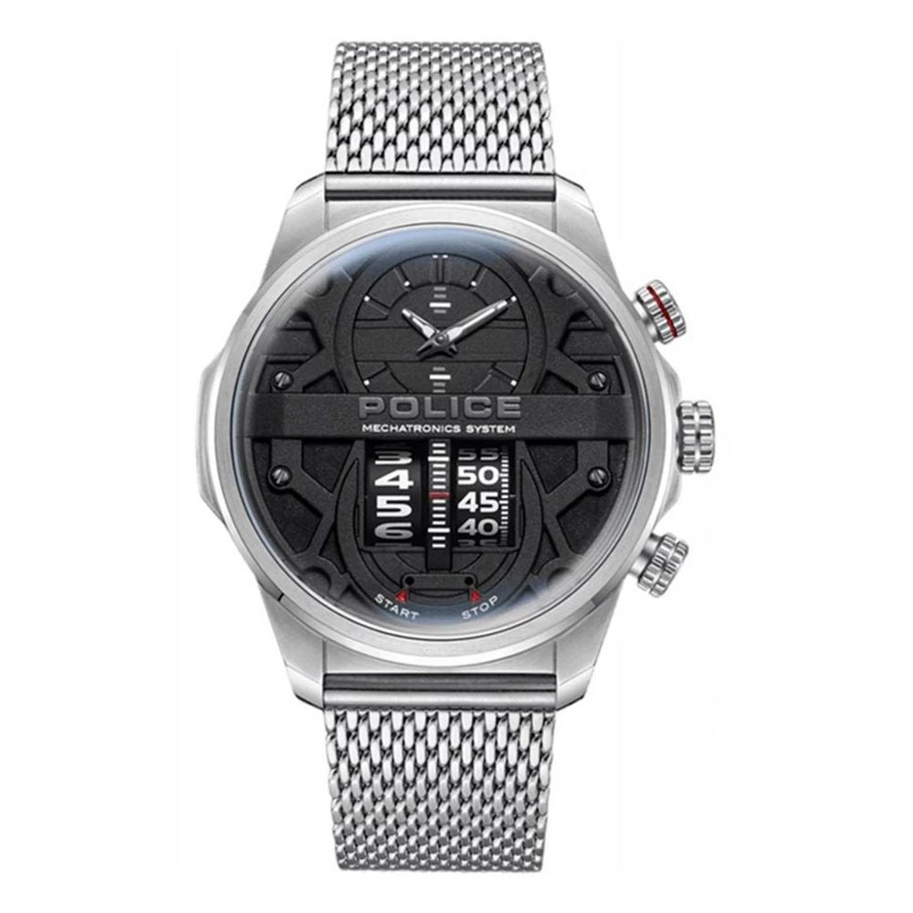 Police Gray Stainless Steel Men's Watch