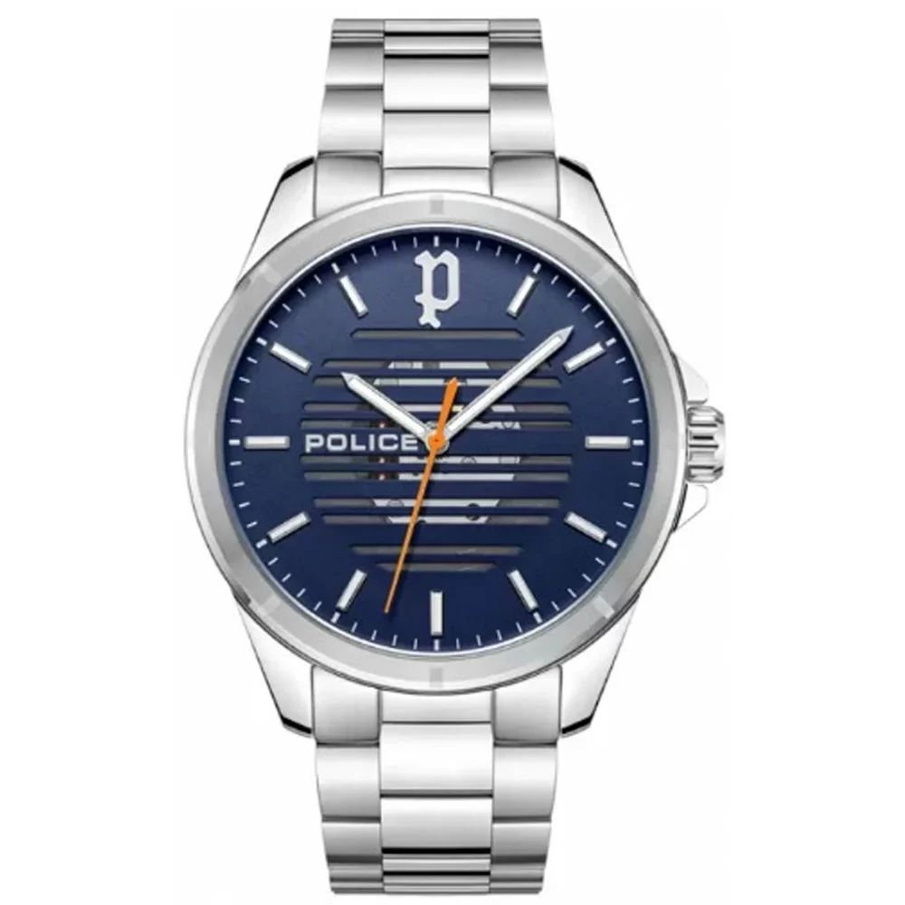 Police Gray Stainless Steel Men's Watch