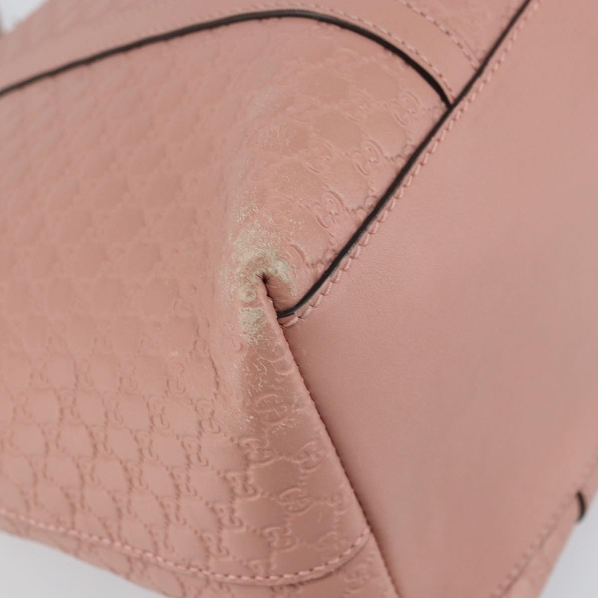 Gucci Britt Convertible Dome Satchel Microguccissima Leather Pink Leather Tote Bag Bag (Pre-Owned)