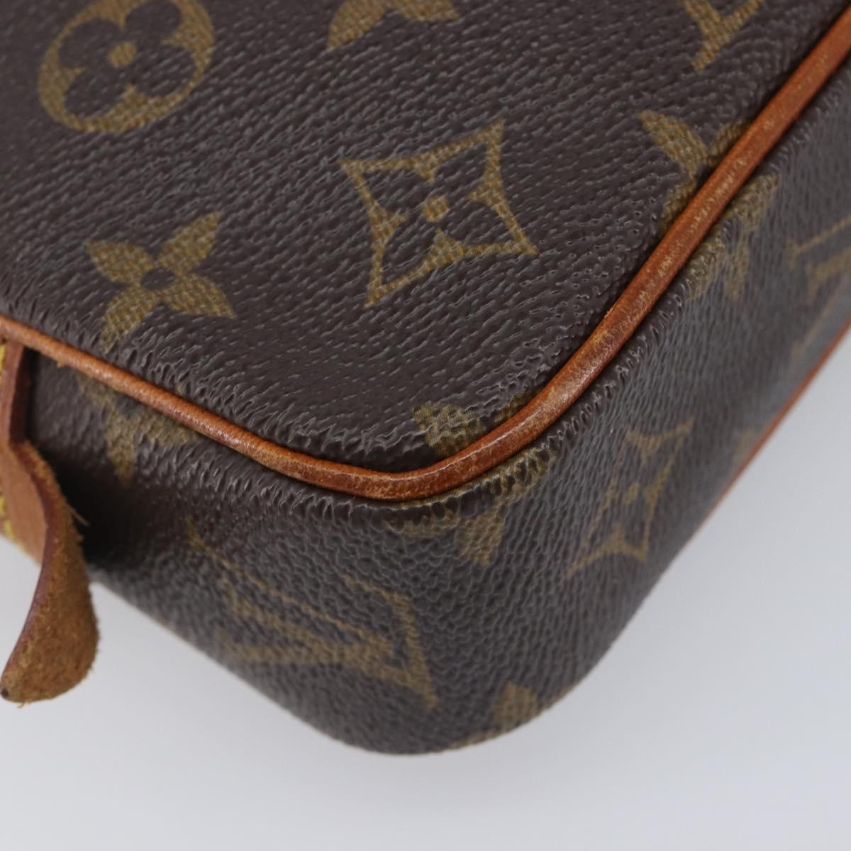 Louis Vuitton Pochette Marly Bandouliere Monogram Canvas Brown Canvas Handbag (Pre-Owned)