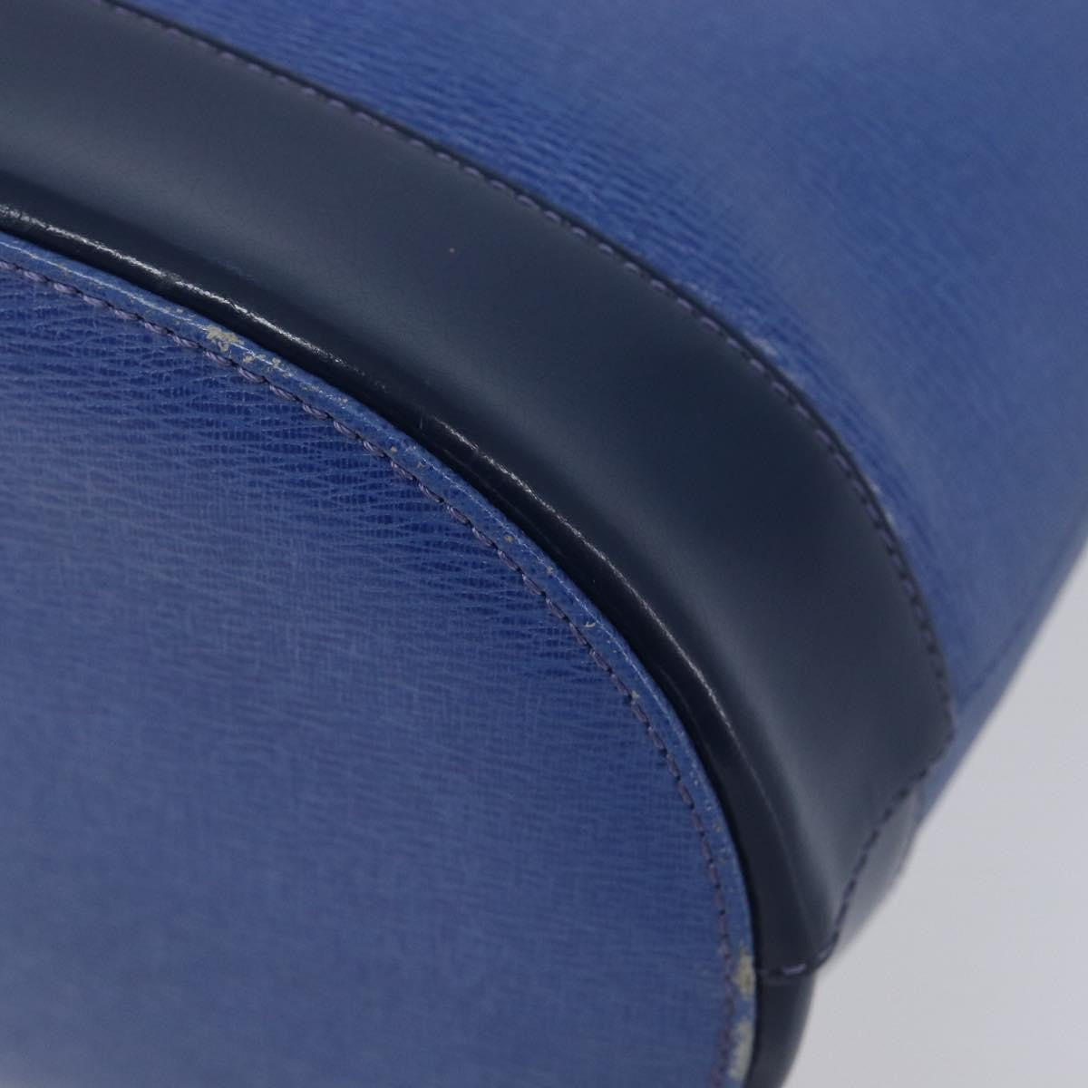 Burberry Shoulder Leather Blue Leather Shoulder Bag Bag (Pre-Owned)