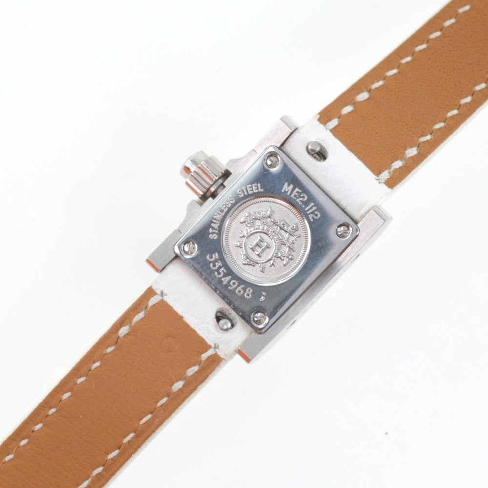 Hermes Medor Rock Quartz Lacquered Steel And Leather Watch (Pre-Owned)