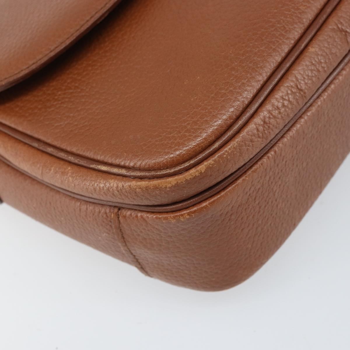 Burberry Vintage Leather Brown Leather Shoulder Bag Bag (Pre-Owned)