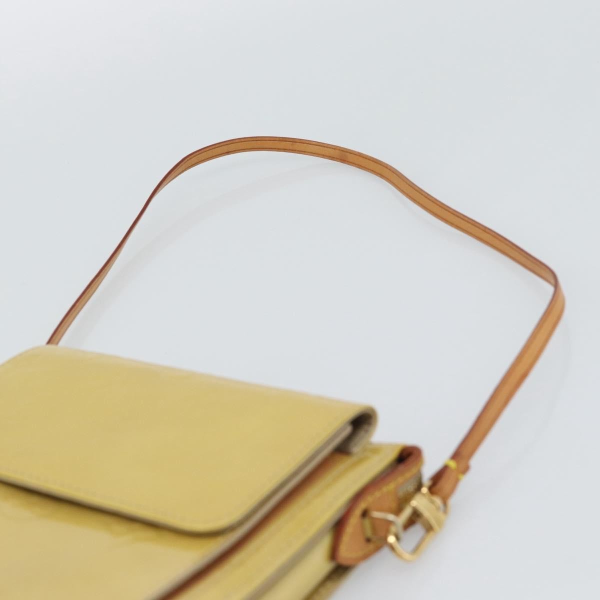 Louis Vuitton Mott Monogram Vernis Beige Patent_Leather Clutche & Pouche Bag (Pre-Owned)