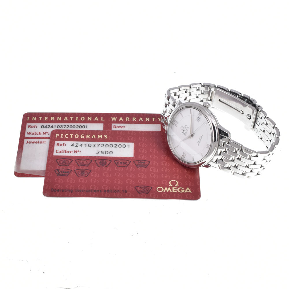 Omega De Ville Prestige Co-Axial Chronometer Automatic Stainless Steel Watch (Pre-Owned)