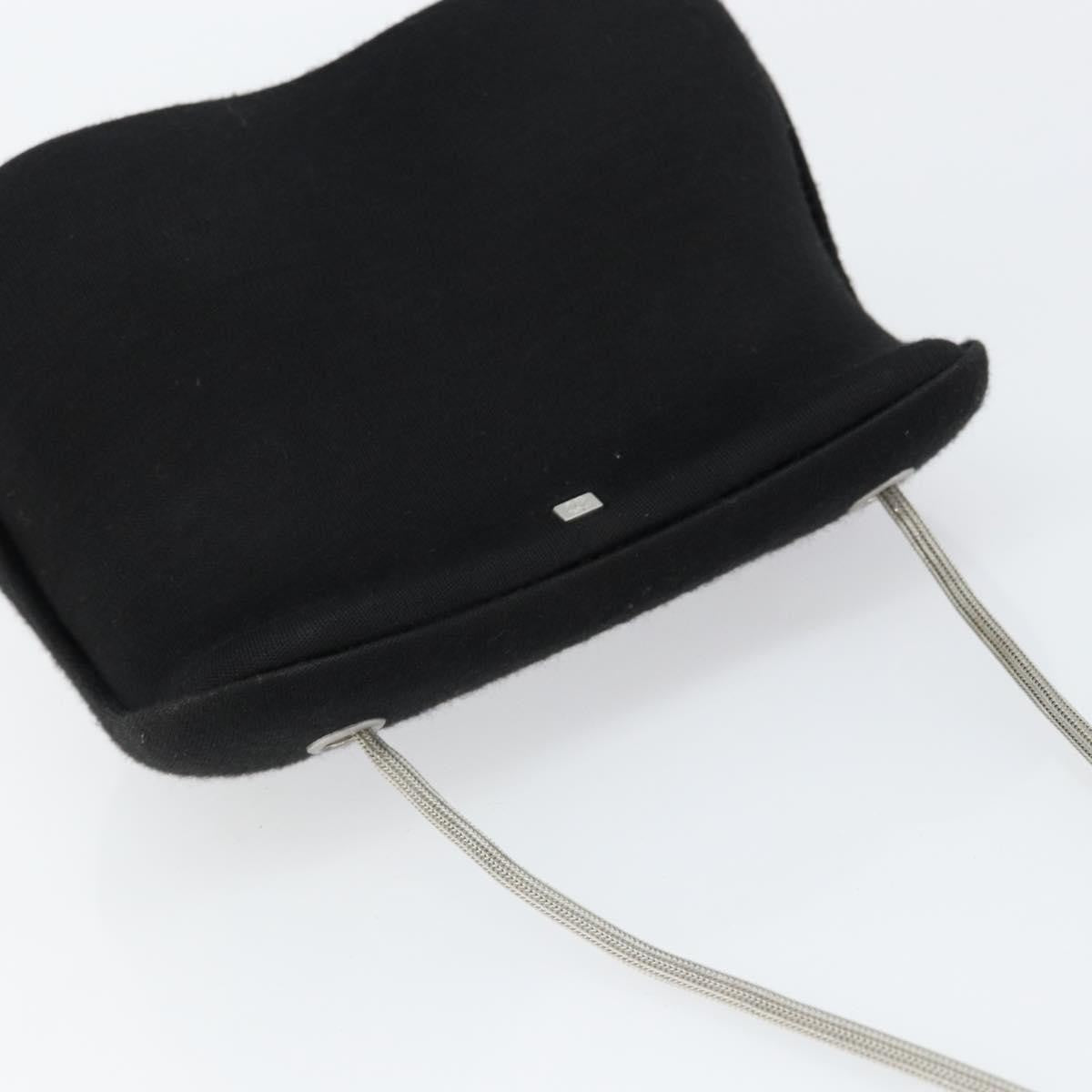 Chanel Millennium Jersey Black Cotton Shoulder Bag Bag (Pre-Owned)