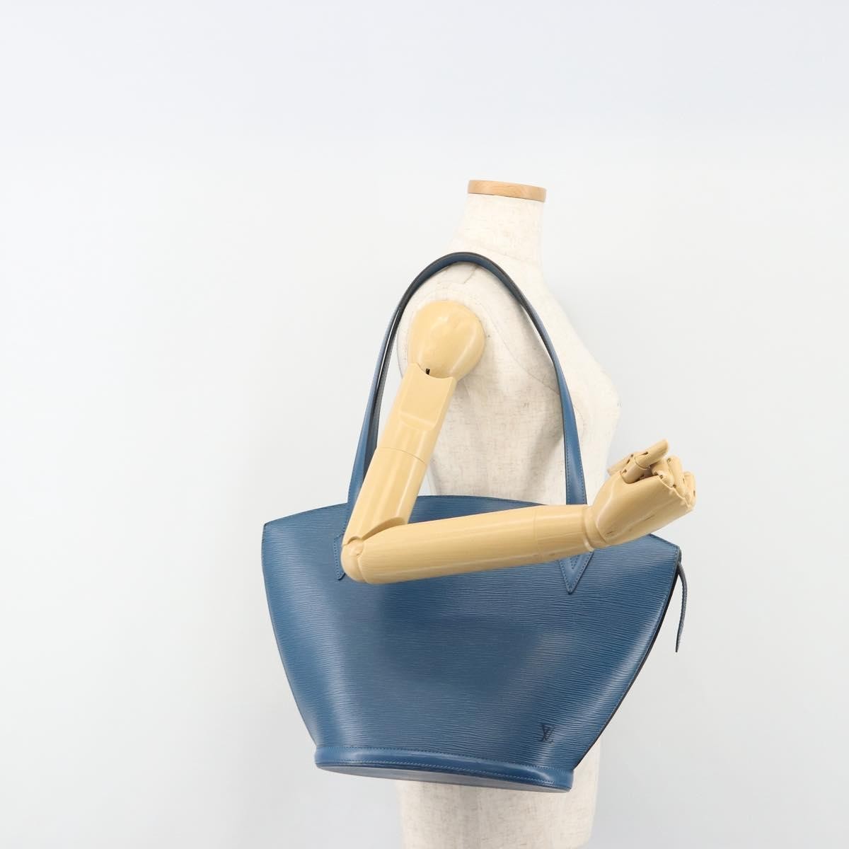 Louis Vuitton Saint Jacques Epi Blue Leather Shoulder Bag Bag (Pre-Owned)