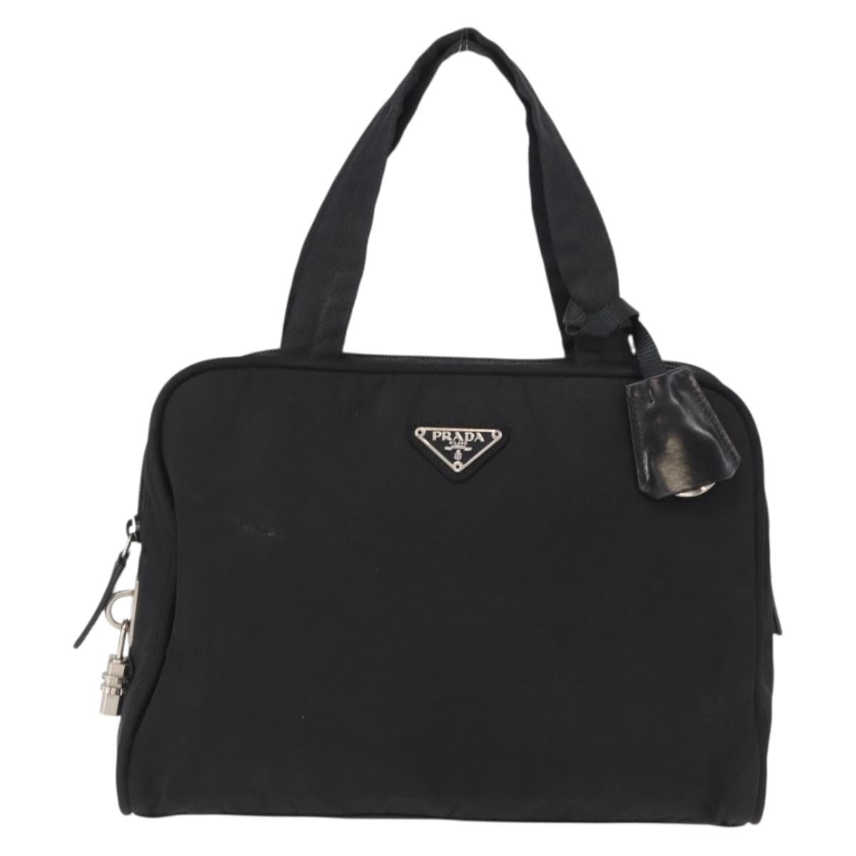 Prada Bowling Shoulder Tessuto Black Nylon Shoulder Bag Bag (Pre-Owned)