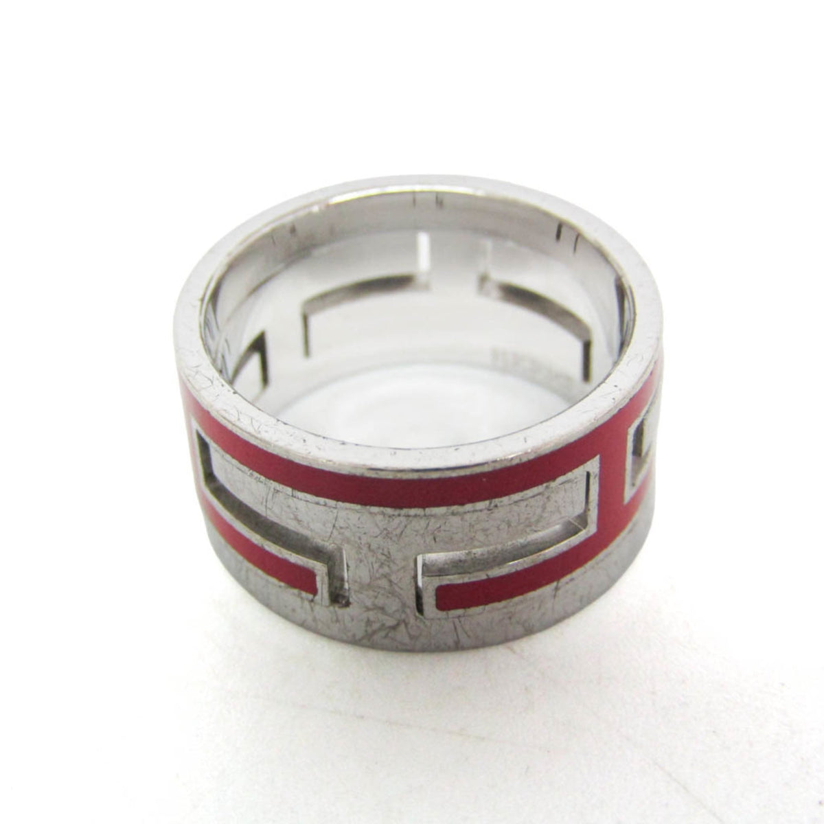 Hermes Move H Ring Silver Silver Sterling_Silver Ring Jewelry (Pre-Owned)