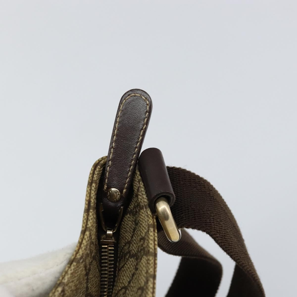 Gucci Flat Messenger Gg Canvas And Leather Beige Canvas Shoulder Bag Bag (Pre-Owned)
