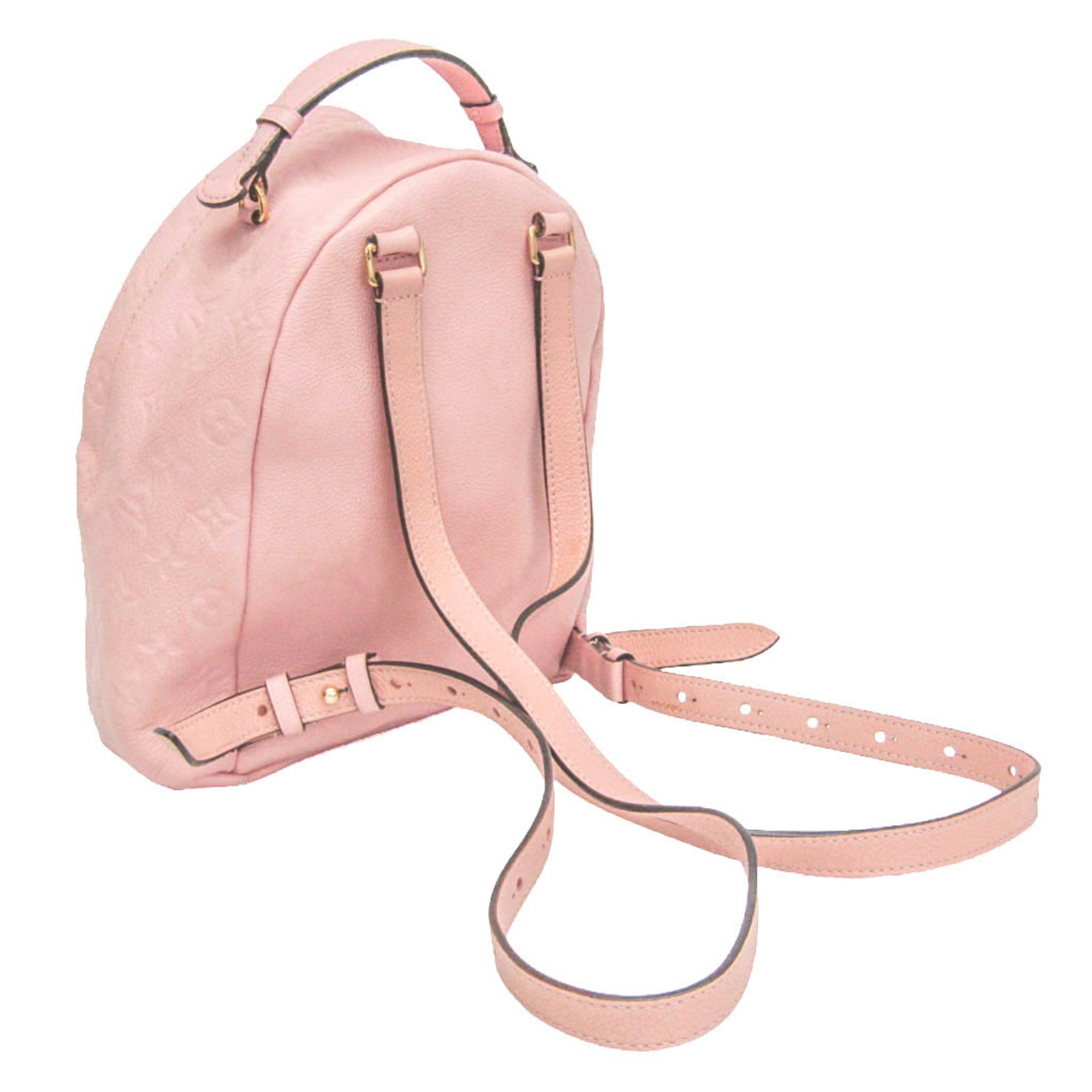 Louis Vuitton Sorbonne Monogram Empreinte Leather Pink Leather Backpack Bag (Pre-Owned)