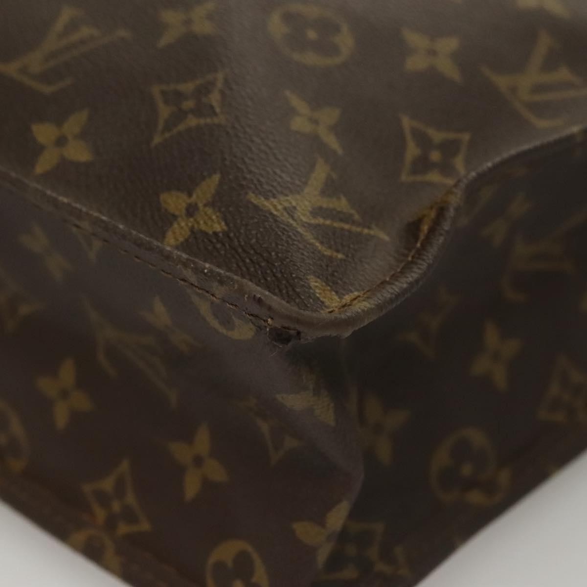 Louis Vuitton Vintage Sac Plat Monogram Canvas Brown Canvas Handbag (Pre-Owned)