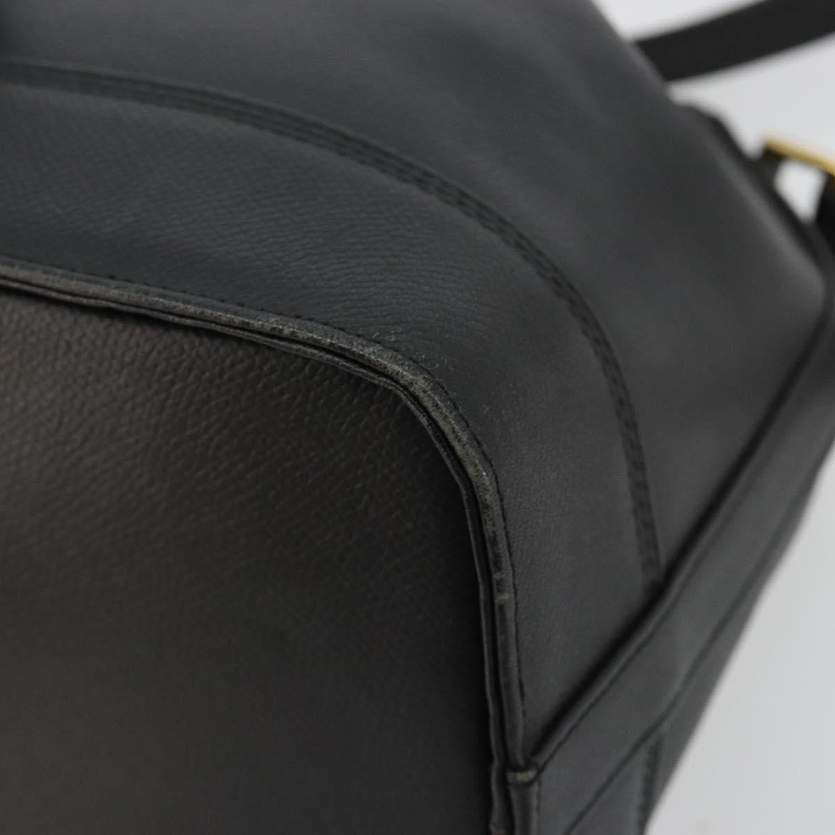 Valentino Garavani Vintage Leather Black Leather Shoulder Bag Bag (Pre-Owned)