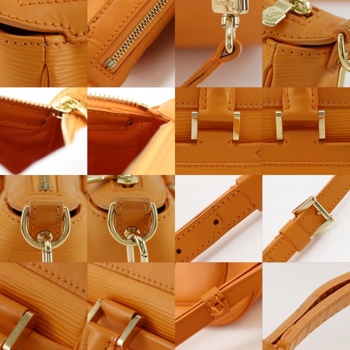 Louis Vuitton Dhanura Epi Leather Orange Leather Handbag (Pre-Owned)