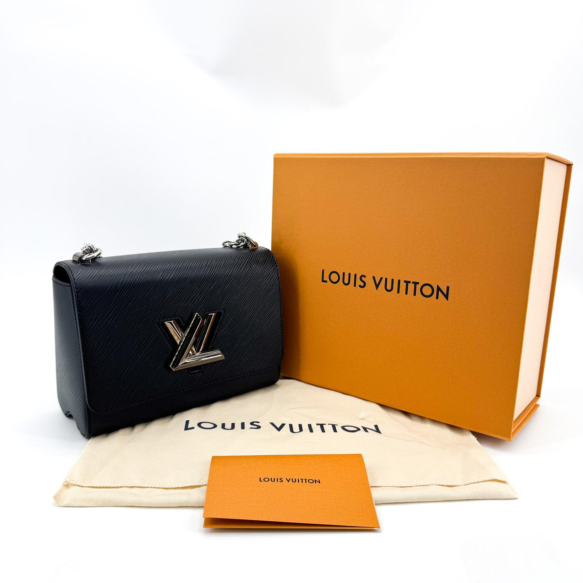 Louis Vuitton Twist Epi Leather With Limited Edition Hardware Black Leather Handbag (Pre-Owned)