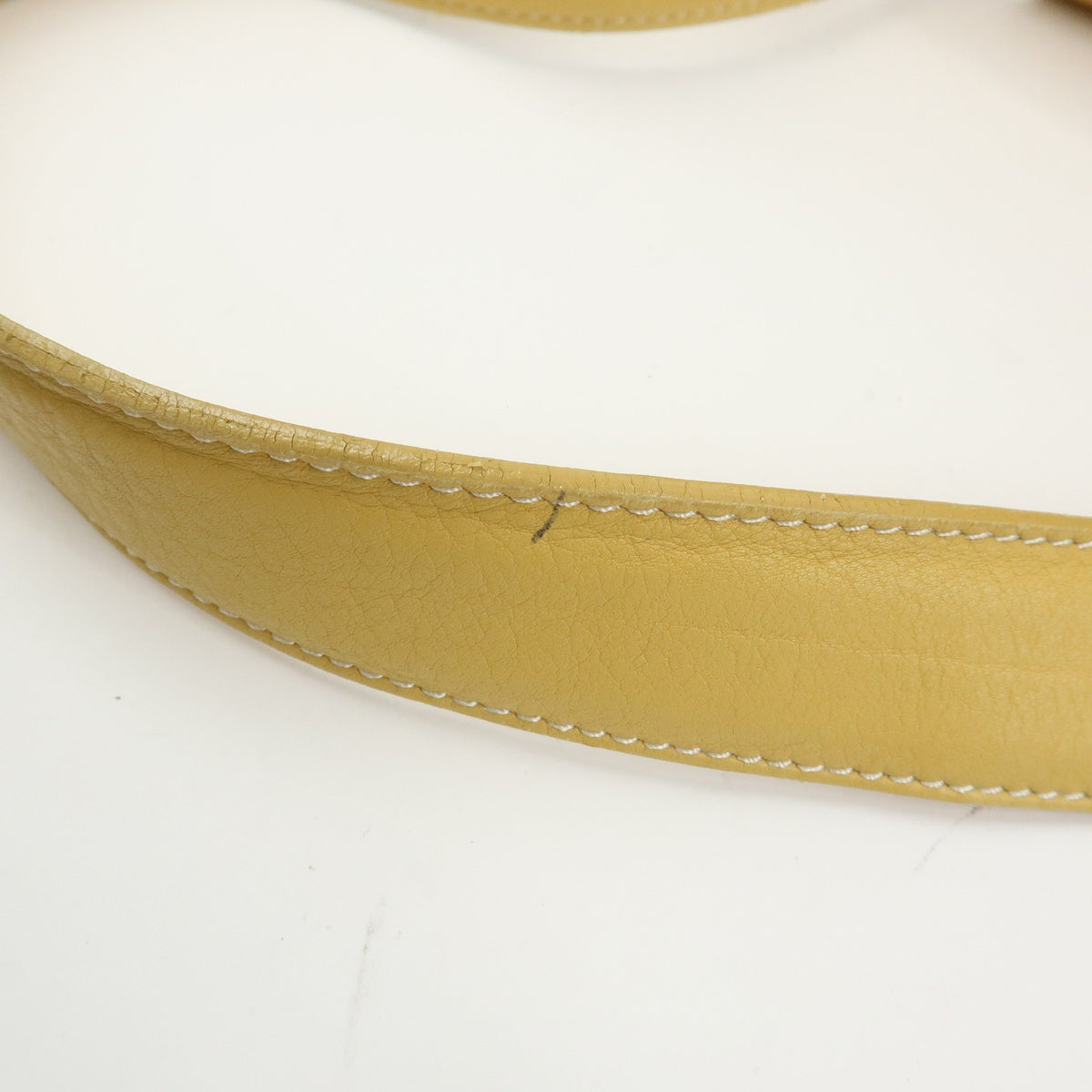 Loewe Anton Leather Yellow Leather Backpack Bag (Pre-Owned)