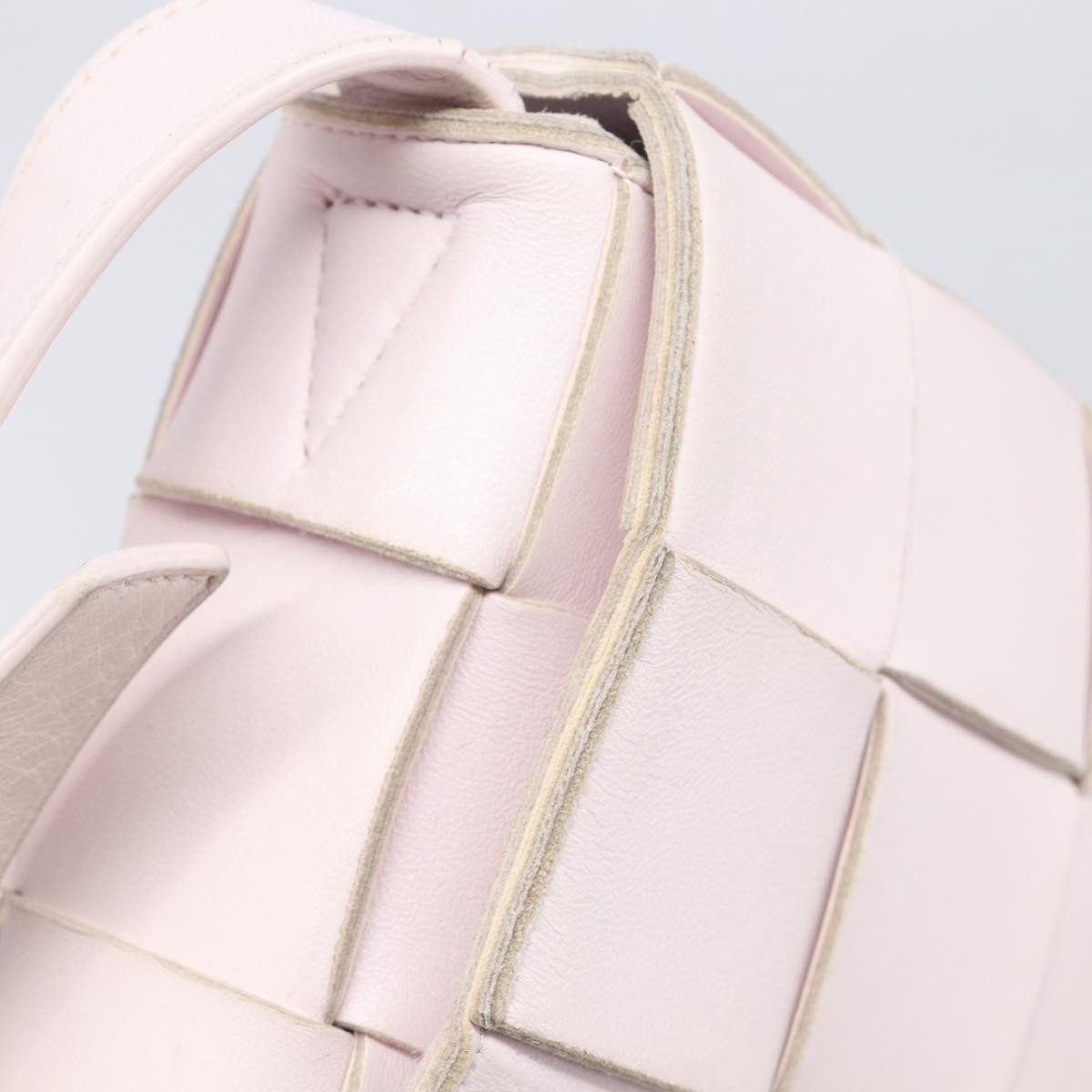 Bottega Veneta Cassette Maxi Intrecciato Leather Pink Leather Crossbody Bag Bag (Pre-Owned)