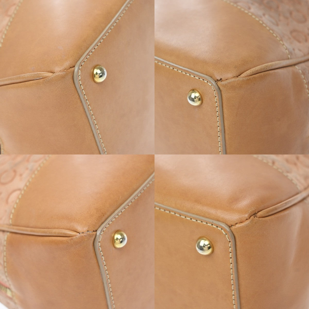 Celine C Macadam Suede Orange Suede Handbag (Pre-Owned)