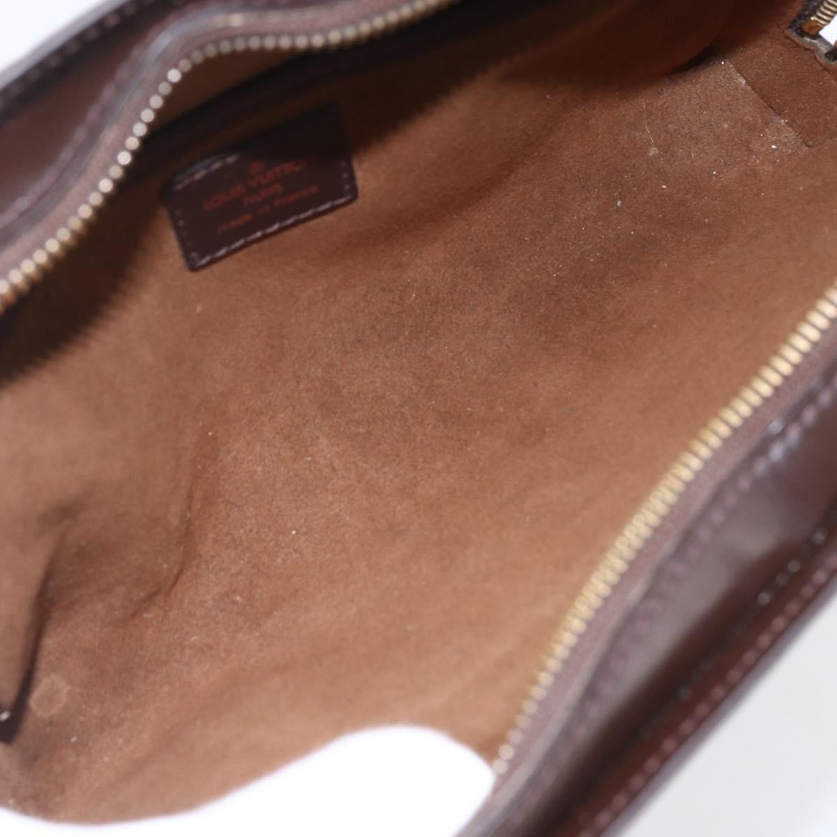 Louis Vuitton Pochette Saint Louis Damier Ebene Brown Canvas Clutche & Pouche Bag (Pre-Owned)
