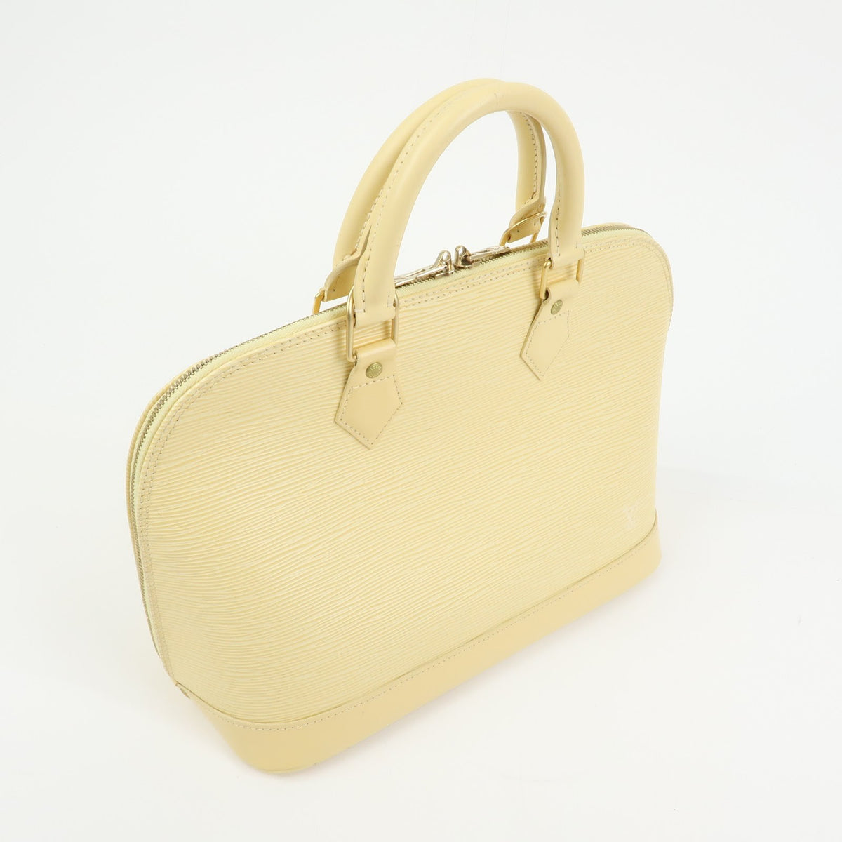 Louis Vuitton Alma Epi Leather Beige Leather Handbag (Pre-Owned)