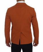 Dolce & Gabbana Elegant Orange Casual Cotton Blend Men's Blazer