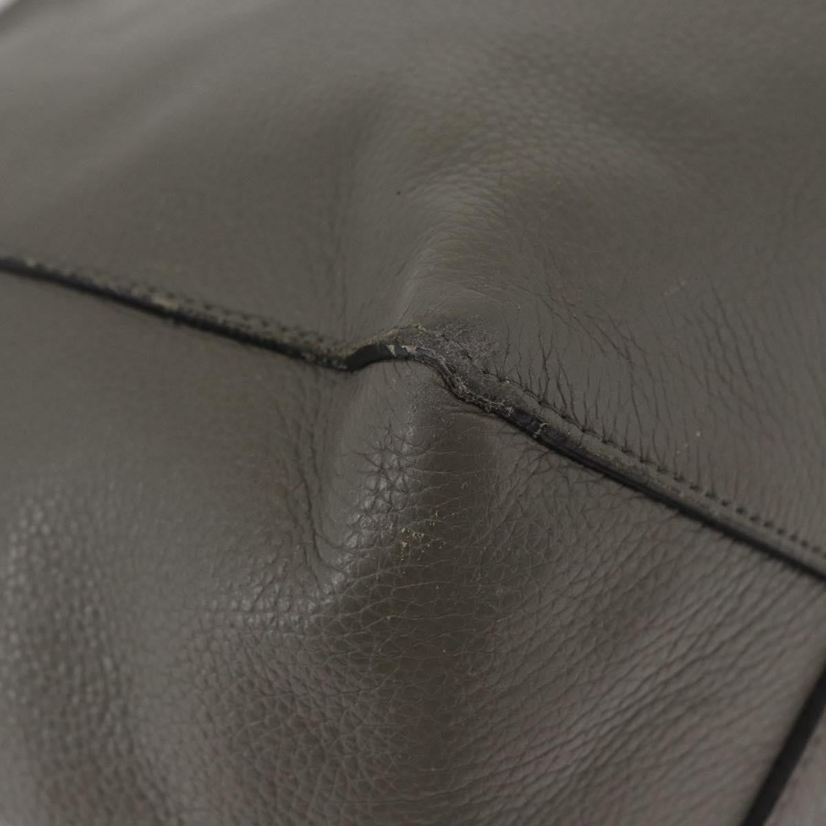 Celine Phantom Cabas Tote Leather Gray Leather Tote Bag Bag (Pre-Owned)