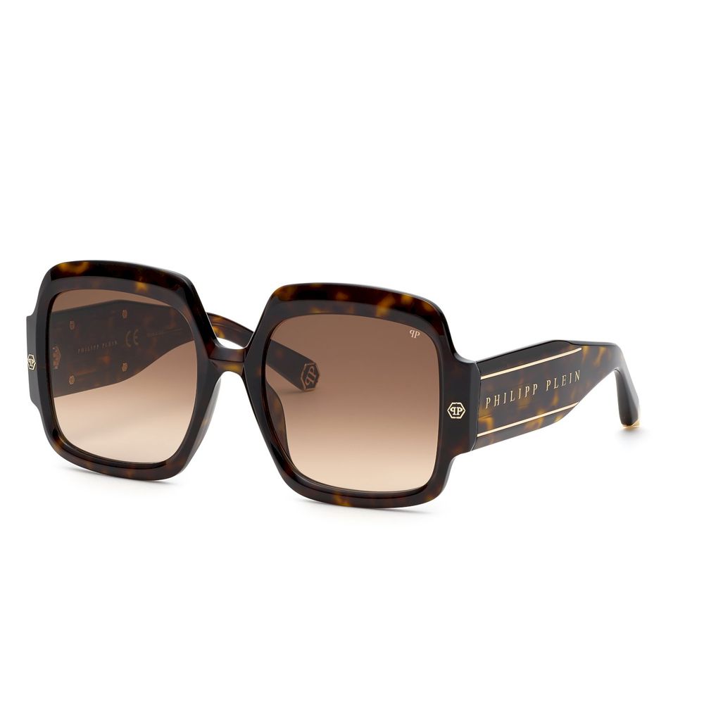Philipp Plein Brown Acetate Women's Sunglasses