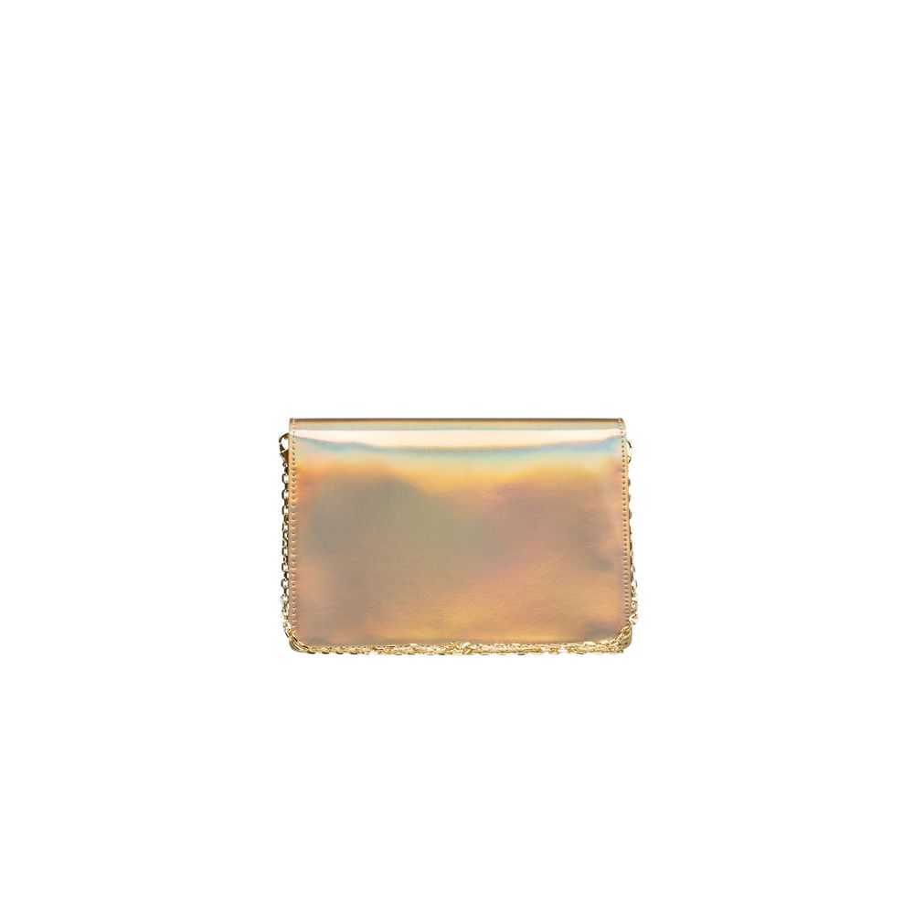 Love Moschino Gold Polyethylene Women Crossbody Women's Bag