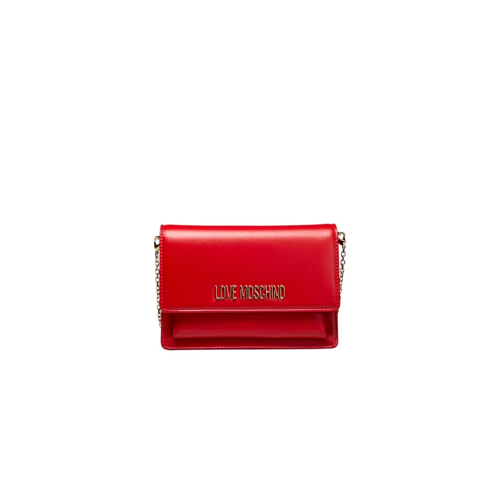 Love Moschino Red Polyethylene Women Women's Crossbody