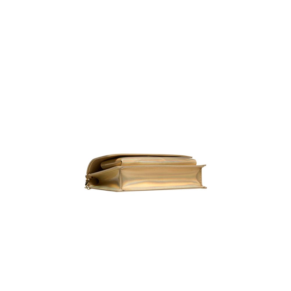 Love Moschino Gold Polyethylene Women Crossbody Women's Bag
