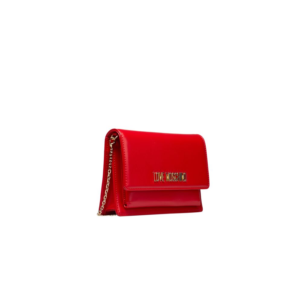 Love Moschino Red Polyethylene Women Women's Crossbody